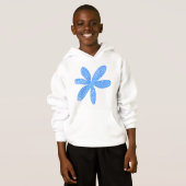 Hübsche Blume - Baby Blue Hoodie (Vorne ganz)