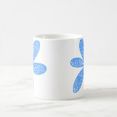 Hübsche Blume - Baby Blue Kaffeetasse (Mittel)