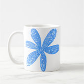Hübsche Blume - Baby Blue Kaffeetasse (Links)