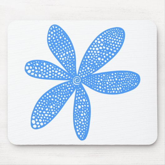 Hübsche Blume - Baby Blue Mousepad (Vorne)