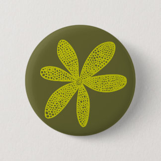 Hübsche Blume - Bananengelb auf 66633 Button