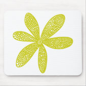 Hübsche Blume - Bananengelb Mousepad (Vorne)