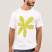 Hübsche Blume - Bananengrün T-Shirt (Vorderseite)