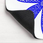 Hübsche Blume - Blau Mousepad (Ecke)