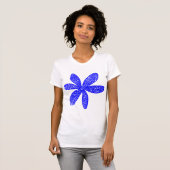Hübsche Blume - Blau T-Shirt (Vorne ganz)