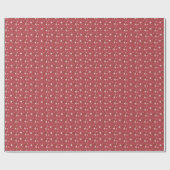 Hübsche Blume Blossom Muster Burgund Geschenkpapier (Flach)