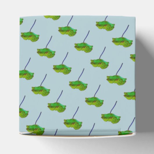 Hübsche Blume Blumenblauer Mohn Geschenkschachtel (Oben)