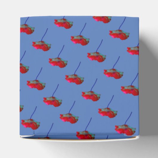 Hübsche Blume Blumenmohn Geschenkschachtel (Oben)