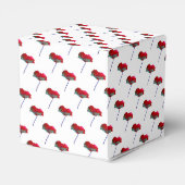 Hübsche Blume Blumenmohn Geschenkschachtel (Rückseite)