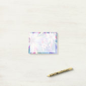 Hübsche Blume Blütenfarbe Abstrakt Post-it Klebezettel (Auf Schreibtisch)