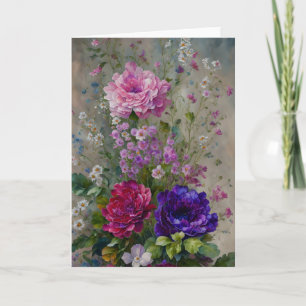 Hübsche Blume Bouquet Blumenstrauß Karte