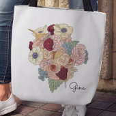 Hübsche Blume Bouquet Crossbody Tote Bag Tasche