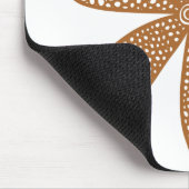 Hübsche Blume - braun Mousepad (Ecke)