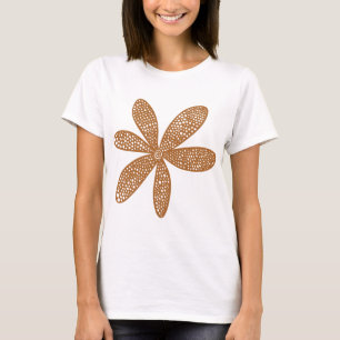 Hübsche Blume - braun T-Shirt