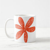 Hübsche Blume - Brick Red Kaffeetasse (Links)