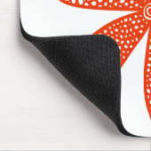 Hübsche Blume - Brick Red Mousepad (Ecke)