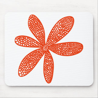 Hübsche Blume - Brick Red Mousepad