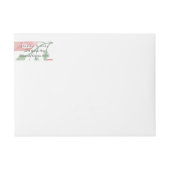 Hübsche Blume Burlap Wedding Collection Adresse (Vorderseite)