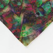 Hübsche Blume Burst Abstrakt Fleecedecke (Ecke)