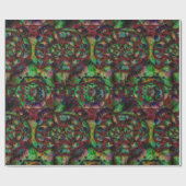 Hübsche Blume Burst Abstrakt Geschenkpapier (Flach)