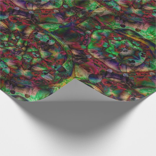 Hübsche Blume Burst Abstrakt Geschenkpapier (Ecke)