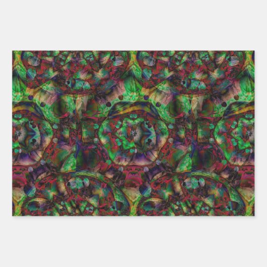 Hübsche Blume Burst Abstrakt Geschenkpapier Set (Vorderseite 3)