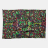 Hübsche Blume Burst Abstrakt Geschirrtuch (Horizontal)