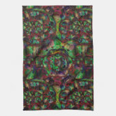 Hübsche Blume Burst Abstrakt Geschirrtuch (Vertikal)