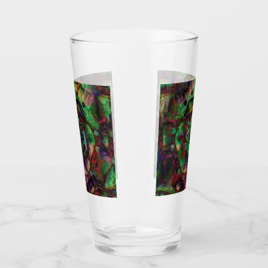 Hübsche Blume Burst Abstrakt Glas (Links)
