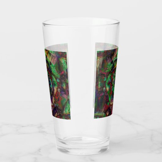 Hübsche Blume Burst Abstrakt Glas (Rechts)