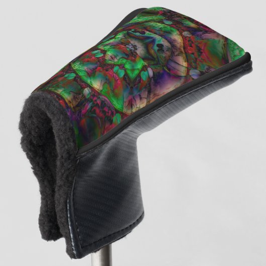 Hübsche Blume Burst Abstrakt Golf Headcover (3/4 Vorderseite)