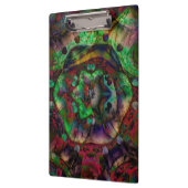 Hübsche Blume Burst Abstrakt Klemmbrett (Links)