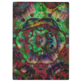 Hübsche Blume Burst Abstrakt Klemmbrett (Rückseite)