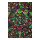 Hübsche Blume Burst Abstrakt Mini Klemmbrett (Rückseite)