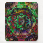 Hübsche Blume Burst Abstrakt Mousepad (Vorne)