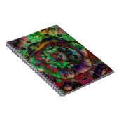 Hübsche Blume Burst Abstrakt Notizblock (Rechte Seite)