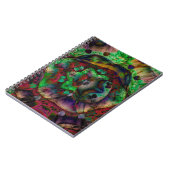 Hübsche Blume Burst Abstrakt Notizblock (Linke Seite)