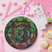 Hübsche Blume Burst Abstrakt Pappteller (Party)