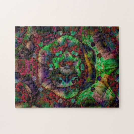 Hübsche Blume Burst Abstrakt Puzzle (Horizontal)