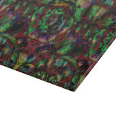 Hübsche Blume Burst Abstrakt Schneidebrett (Ecke)