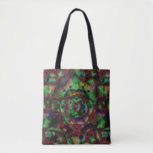 Hübsche Blume Burst Abstrakt Tasche (Vorderseite)