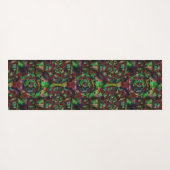 Hübsche Blume Burst Abstrakt Yogamatte (Rückseite (Horizontal))