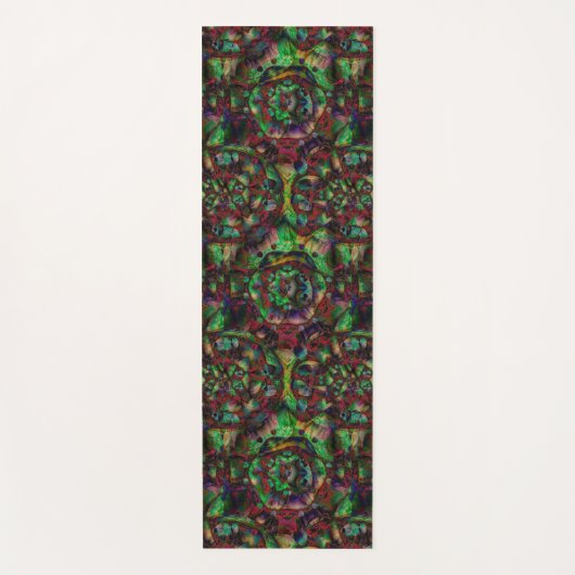 Hübsche Blume Burst Abstrakt Yogamatte (Vorderseite)