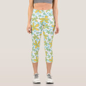 Hübsche Blume Capri Leggings (Vorderseite)