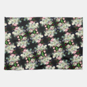 Hübsche Blume Crabappapapfelfrühling Nah Geschirrtuch (Horizontal)