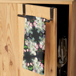 Hübsche Blume Crabappapapfelfrühling Nah Geschirrtuch