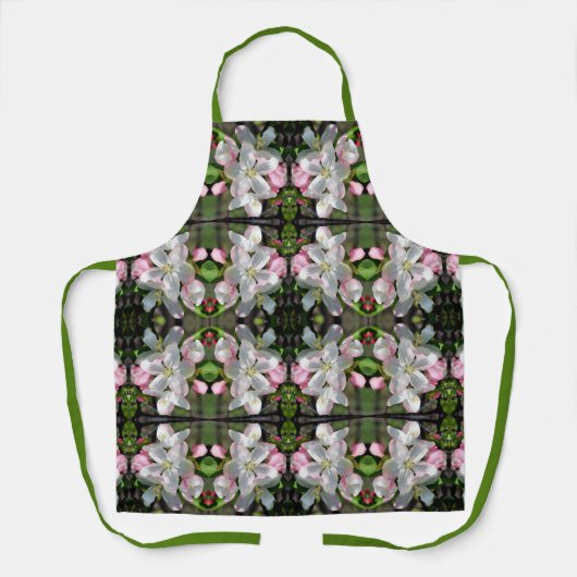 Hübsche Blume Crabappapfel blüht Abstrakt Schürze (Vorderseite)