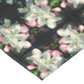 Hübsche Blume Crabappapfel blüht Abstrakt Tischdecke (Schrägansicht)