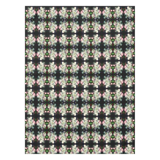 Hübsche Blume Crabappapfel blüht Abstrakt Tischdecke (Vorderseite)