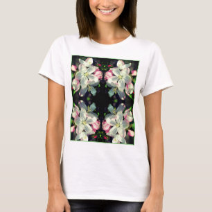 Hübsche Blume Crabappel blüht Abstrakt T-Shirt
